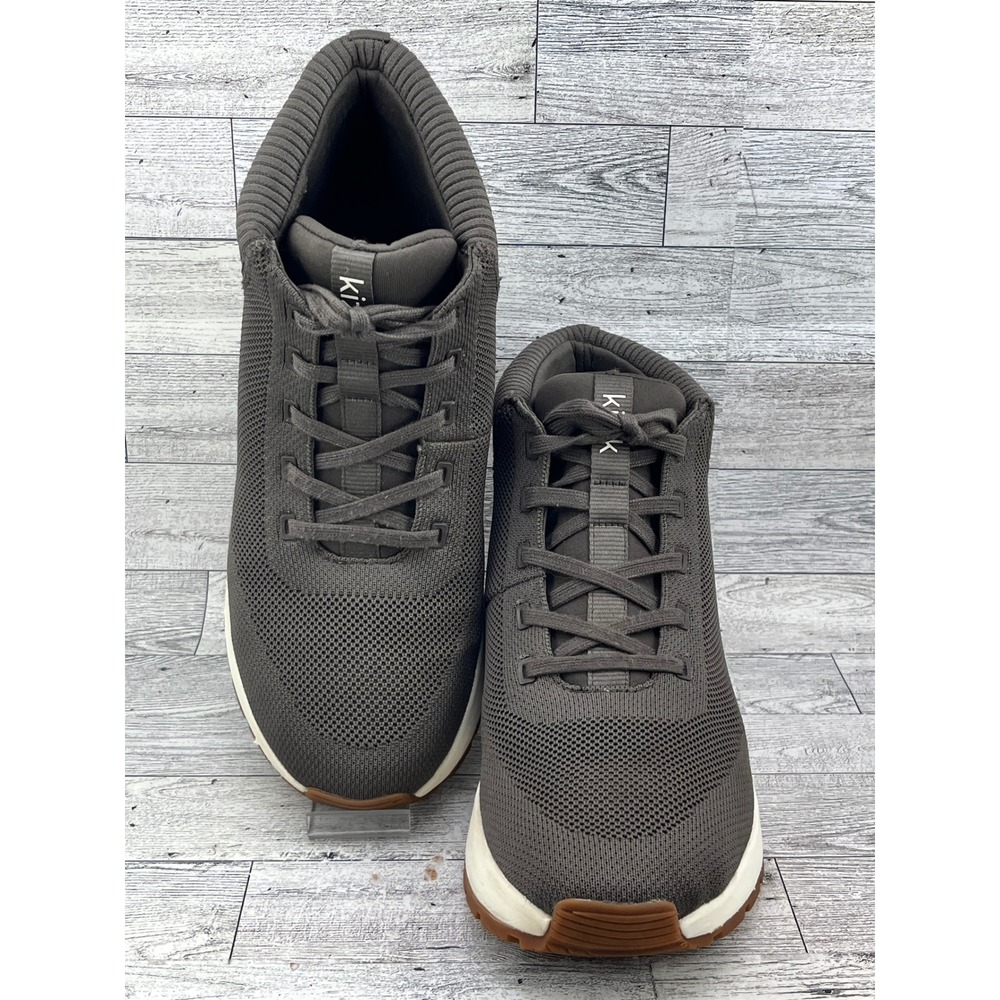 Kizik Juno Gray‎ Knit Hands Free High Top Sneakers Women 9.5 Men 8 G3JB DSUNBG07
